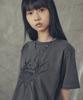 SUPERSUB Spike Skull Crop Short Sleeve T-Shirt - Pigment Charcoal
