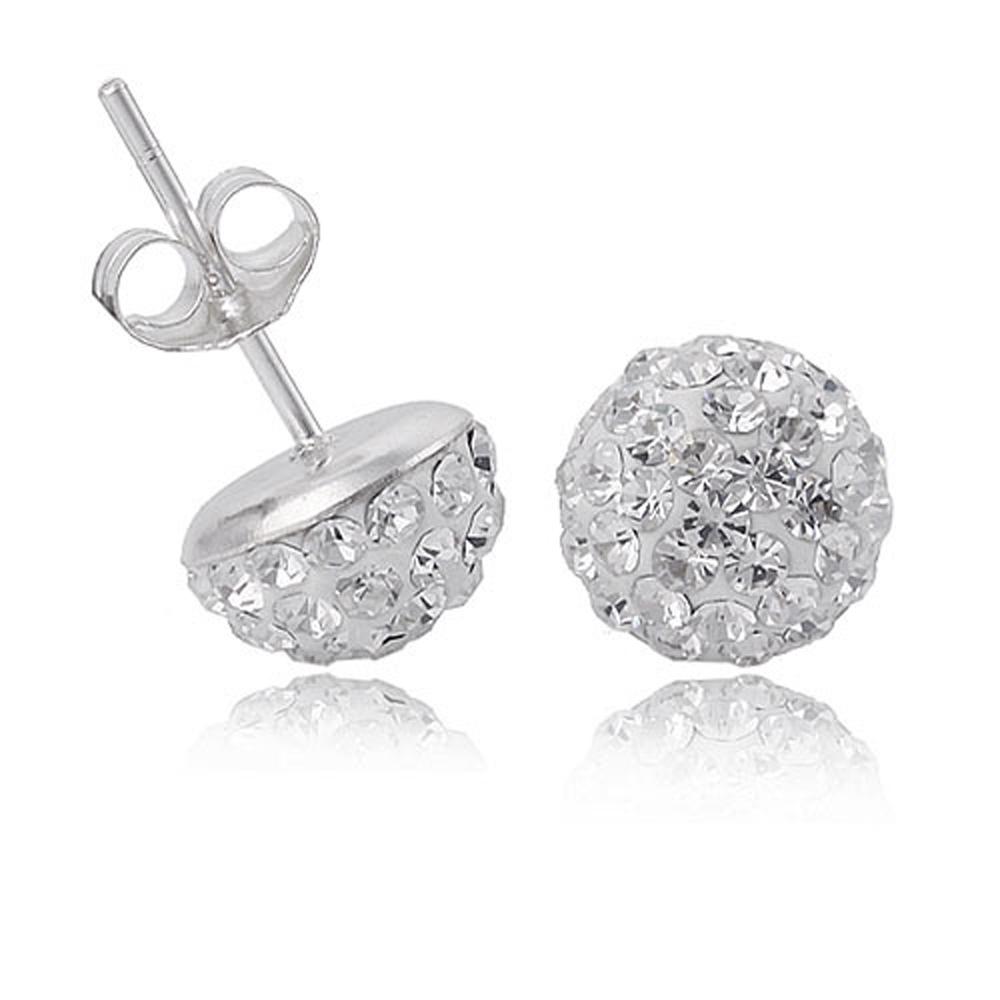 Modeschmuck Ohrringe Für Frauen 316L Edelstahl Ohrringe Kristallkugel Ohrringe Einzelhandel und