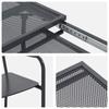 Garden Dining Set 9 pcs Anthracite Steel