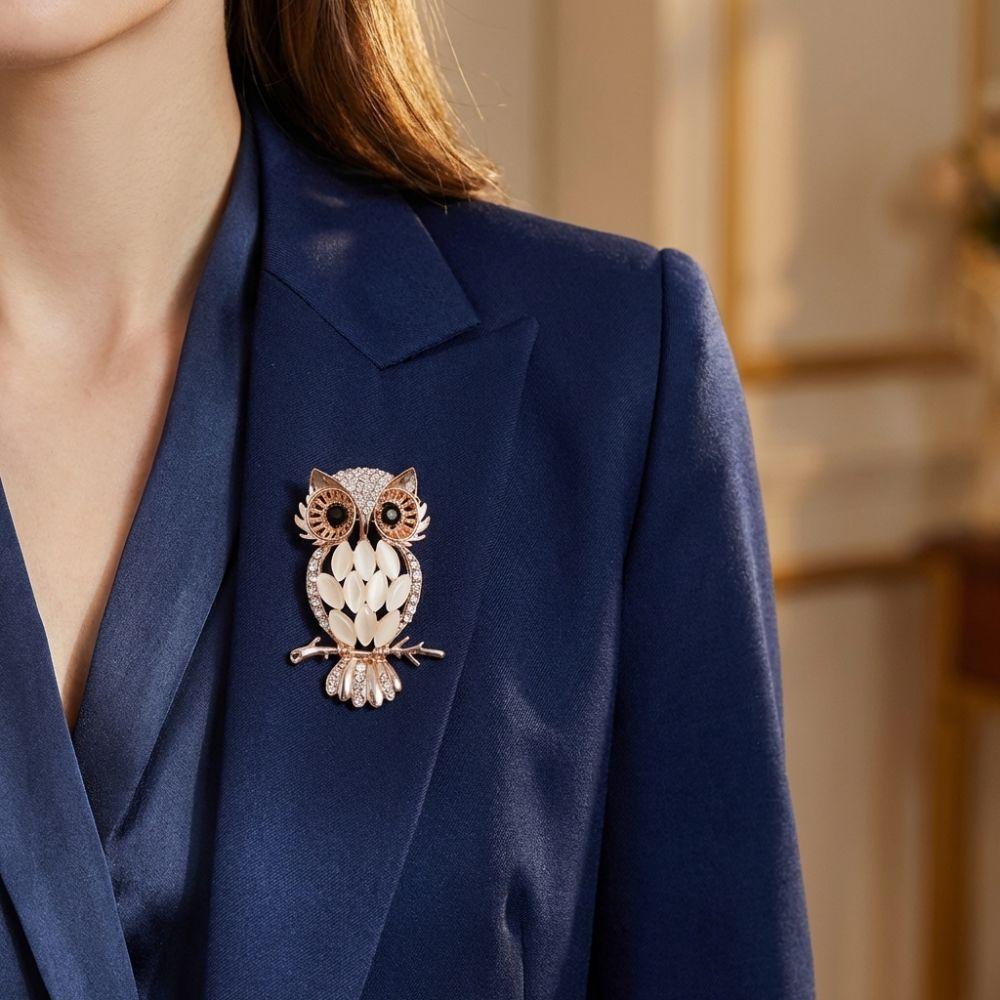 Sparkling Rhinestone Animal Pins Luxury Lapel Pins Rhinestone Brooches  Gift Giving