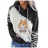 Women's Cute Print Sweatshirt Long Sleeve Round Neck Casual Tops Shirts