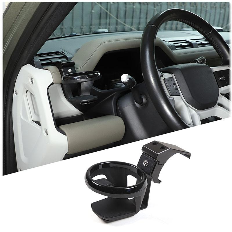 For Land Rover Defender 90110 2020-23 ABS+Aluminum Alloy Car Center Console Dashboard Water Cup Bracket Car Interior Accessories