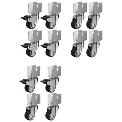 4Pcs Universals Swivels Casters Replacement 1.25inch Furniture Wheel Castor Quiet Trolley Wheel Chair Accessories