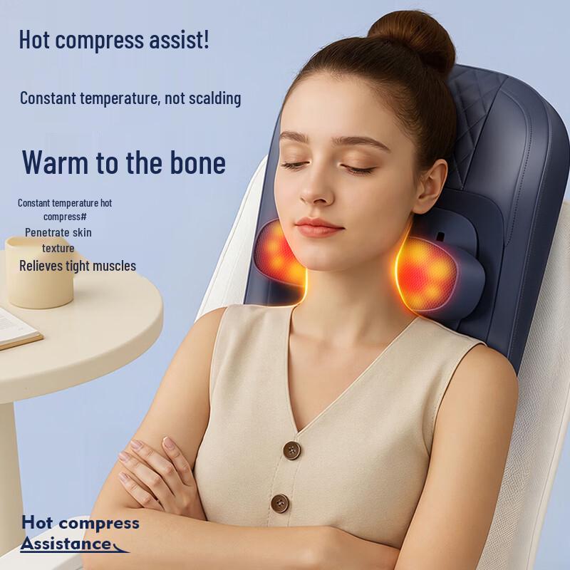 AUX Heated Full Body Kneading Massage Pillow CN plug (adapter included)