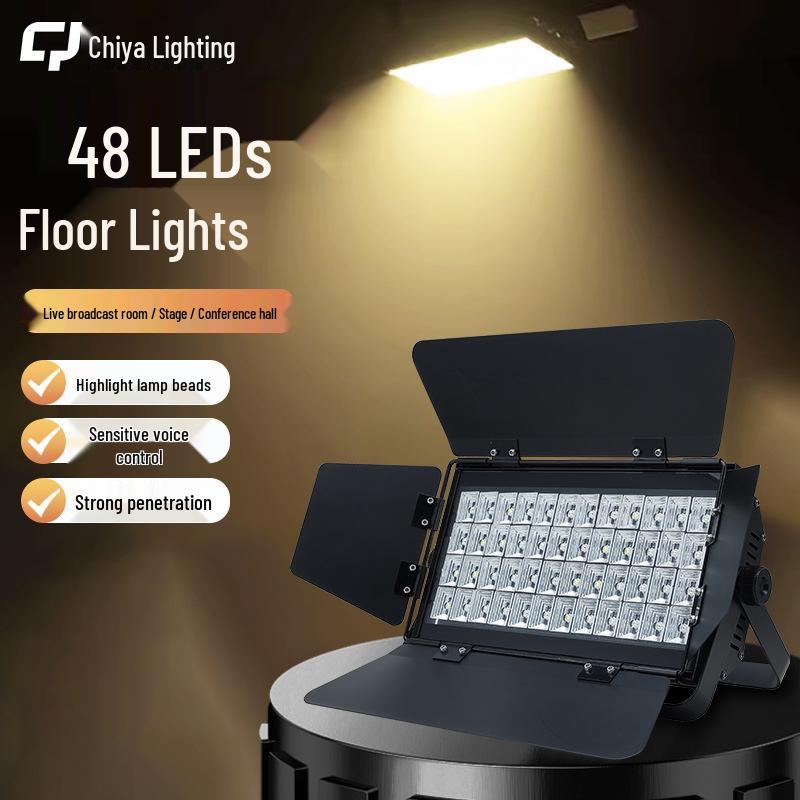 48 LED 3W Warm White Remote-Controlled Stage Light Bar for Weddings & Parties 48 LED, 3W, Multicolor Wash