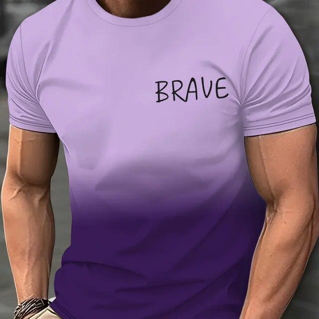 Camisetas informales para hombre, ropa de primavera, camisas ombré, camisetas de manga corta de gran tamaño, camisetas para niños, camisetas Vintage 5XL para hombre