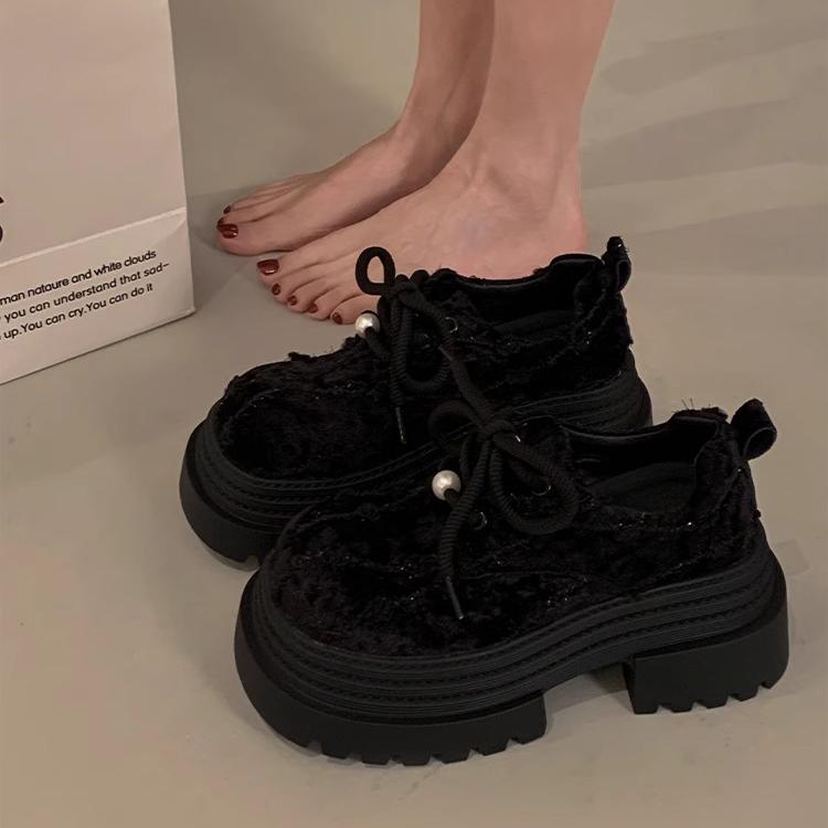 

Fashion Women s Shoes Round Toe Platform Pearl Ladies Pumps Footwear Popular Comfortable and Elegant High Quality Quick Delivery 35