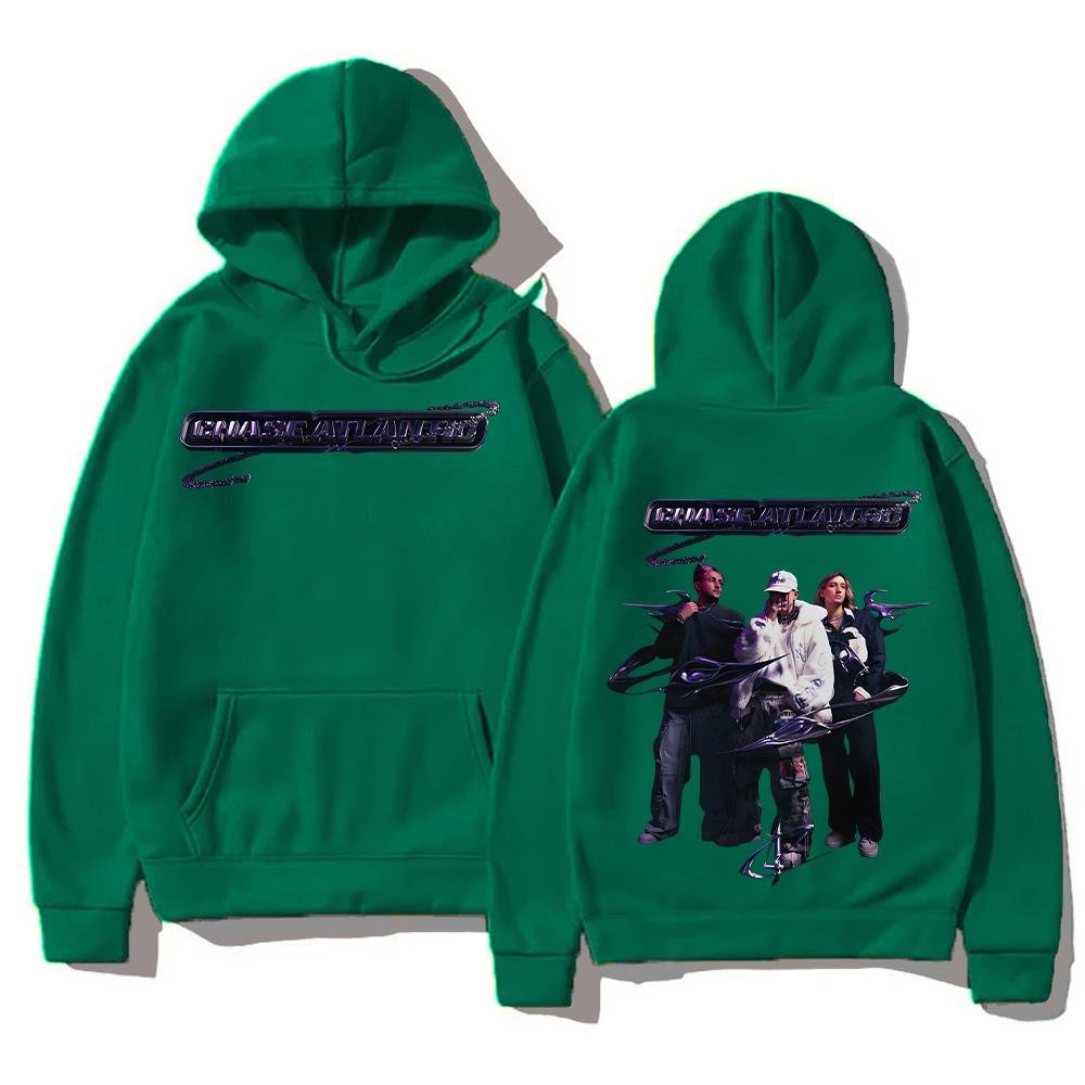 Chase Atlantic Klassische Hoodies Herbst Winter Neues Muster Sweatshirts Beliebte Trends Zweiseitiges Design Kleidung Unisex Pullover