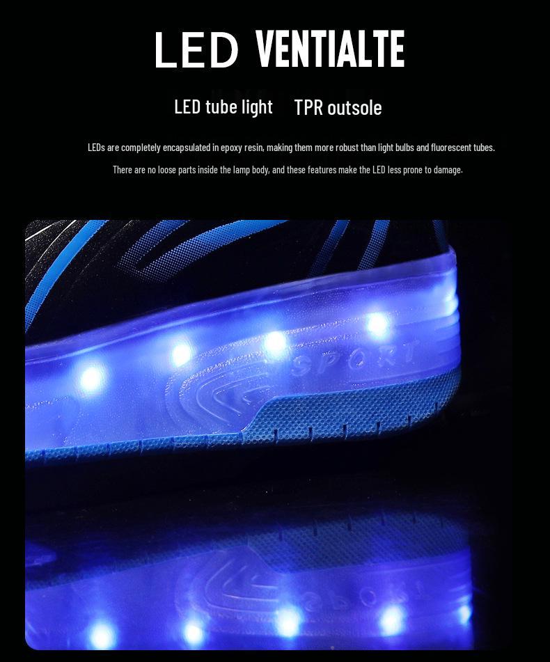 Children's Dynamic Electric Light-Up Roller Shoes with Single/Double Wheels