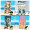 1PC Quick Dry Polyester Beach Towel, Tropical Ocean Pet Print Soft Lightweight Towel, Unisex Absorbent Towel for Beach Camping,
