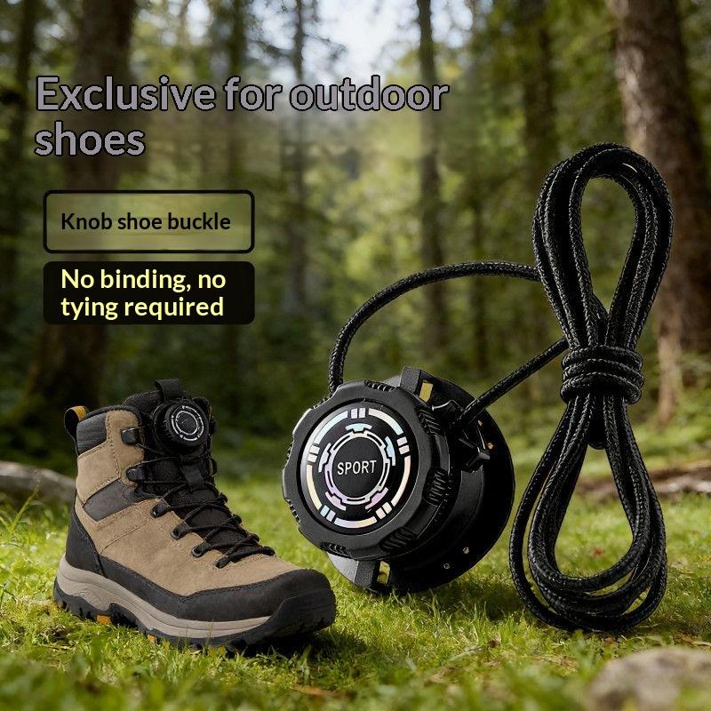 Automatic Tieless Shoelaces Simple Install Swivel Buckle Thick Anti-slip Rope for Men Women Kids Sports Shoes Casual Sneakers