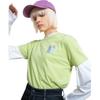 Dickies Pohodlné tričko s kulatým výstřihem a potiskem loga, ležérní, regular střih, dámské topy, citronově žluté DK008821B72