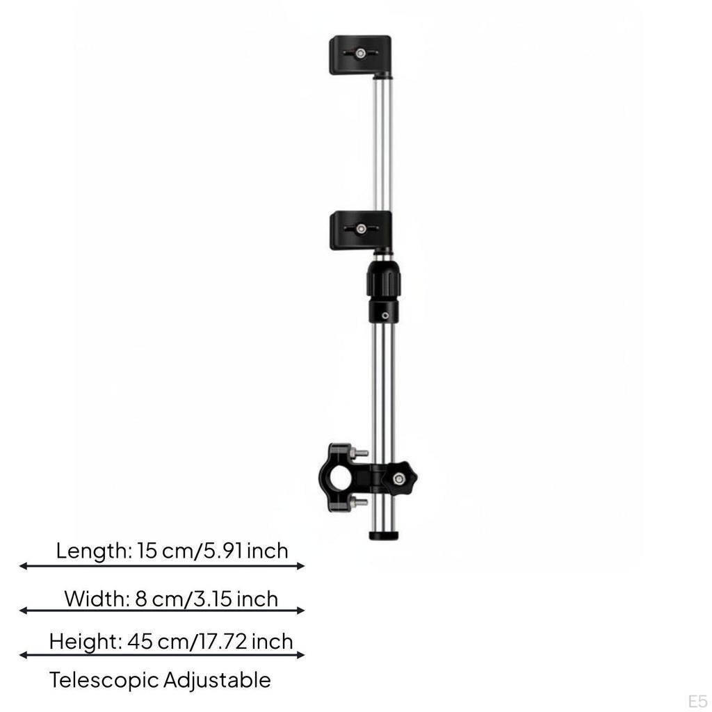 Electric Bike Umbrella Bracket Sun and Weather Protection 360° Adjustable Mount Universal