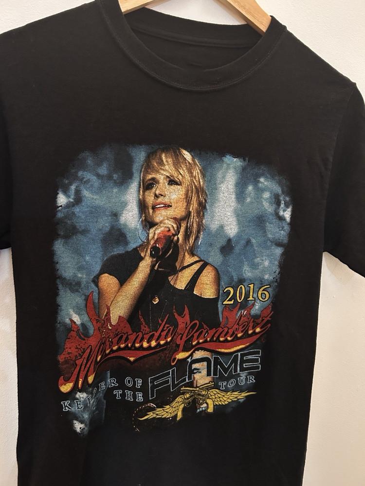 Vtg Miranda Lambert Keeper Of The Flame Tour 2016 T-shirt SN099  Unisex T-Shirt S