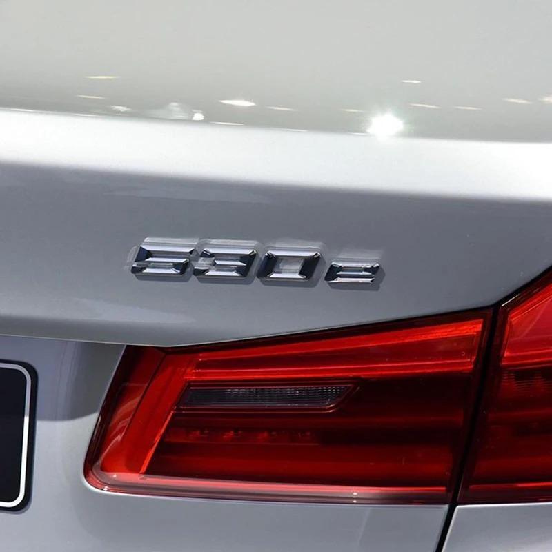 ABS 3D Nálepka s písmeny odznaku do kufru auta pro BMW řady 5 E39 E60 E61 F10 F11 G30 520e 525e 528e 530e 535e 540e