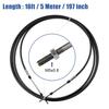Motoforti 1/2pcs 10ft 13ft 16ft 20ft 24ft Marine Throttle Cable 3300/33C Throttle Shift Remote Control Cable 3M-6M for Yamaha