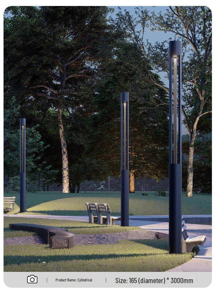 Waterproof LED Aluminum Profile Street Lights for Parks & Gardens, 3-4m High
