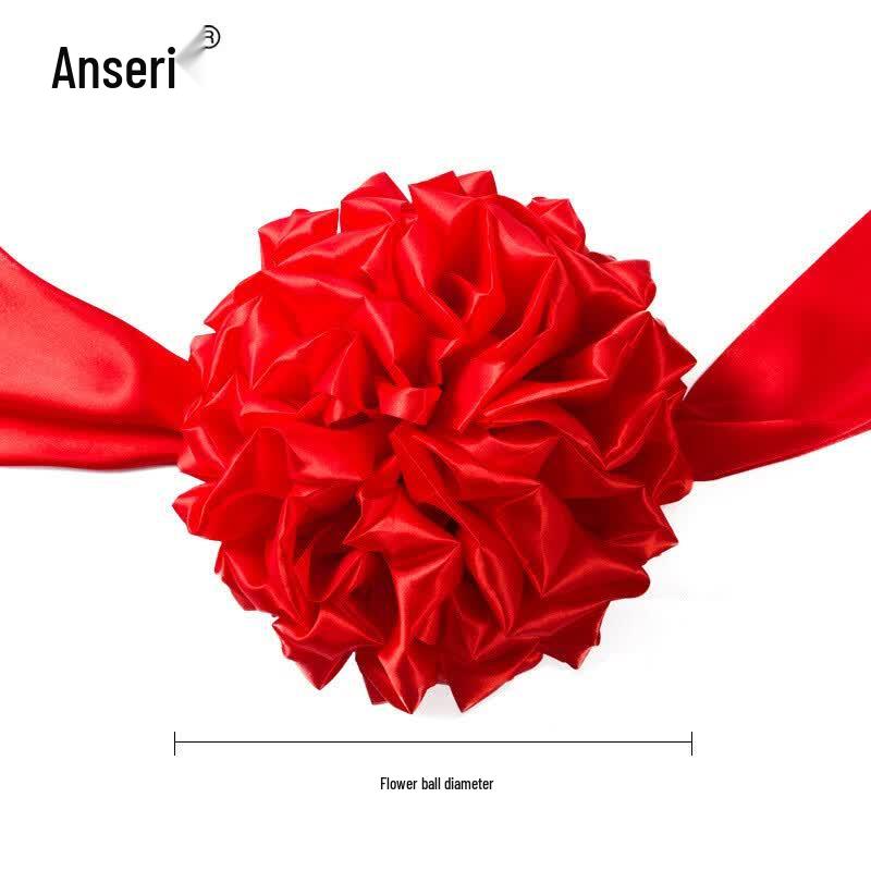 Ceremonial Red Flower Ball Decoration