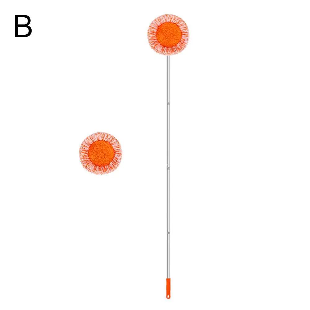 New Sunflower Mop For Dust Removal And Car Washing Rotatable Clean Solid Powerful Absorbent Chenille Flat Mop N9N2