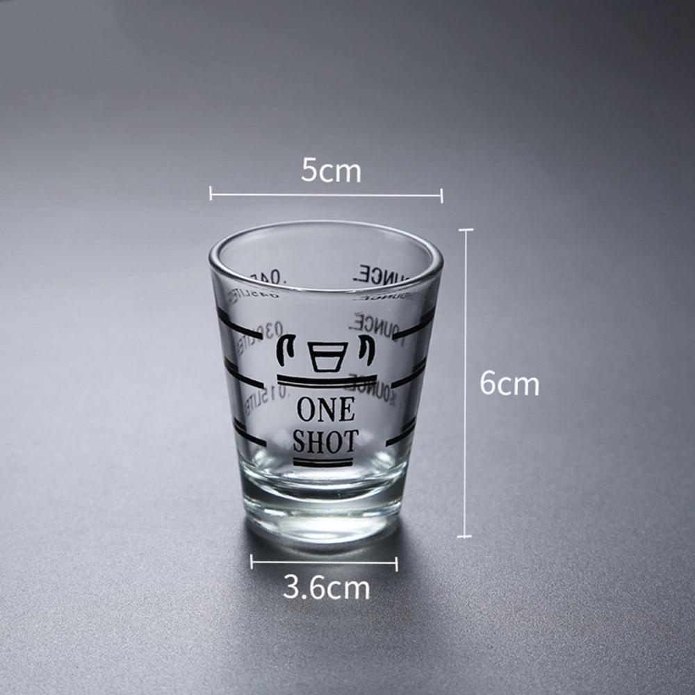 Espresso Heat-resistant with Scale Heavy Duty Measuring Cup Shot Glass Bartender Tools Jigger