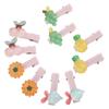 20pcs Pet Fruit Hair Clips Resin Pet Fruit Hairpin Pet Hair Grooming Accessories for Birthday Parties Weddings