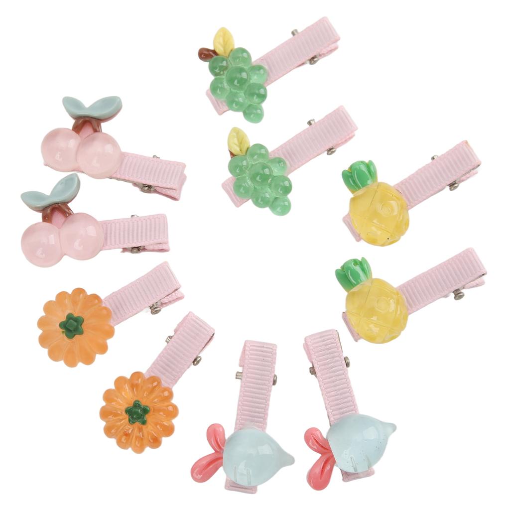 20pcs Pet Fruit Hair Clips Resin Pet Fruit Hairpin Pet Hair Grooming Accessories for Birthday Parties Weddings