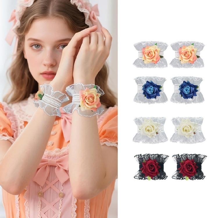 Elastic Lace Arm Sleeves Adjustable Fit For Various Sizes Evening Gowns Casual Wear Airy Fabric