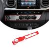 ABS Red Kit Car Air Condition Button Panel Trim Cover For Toyota Tacoma 2016-22