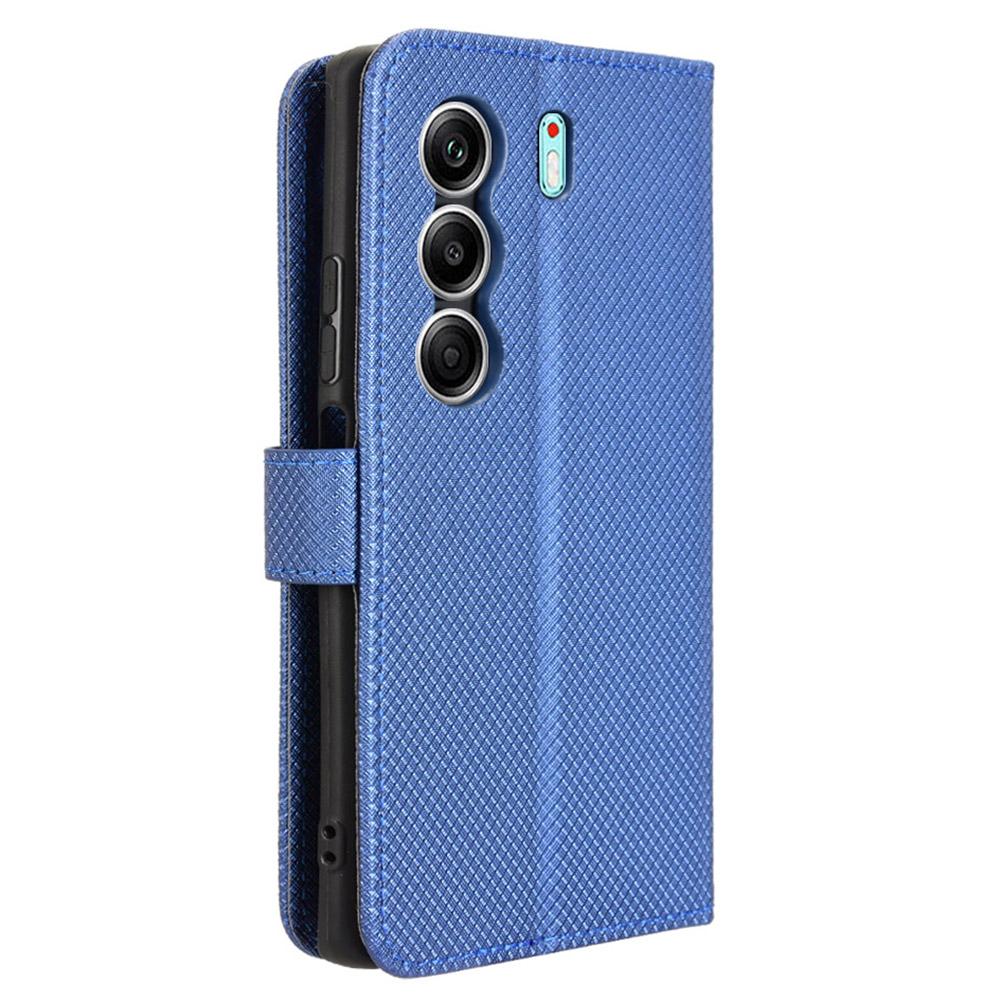 For TECNO Camon 40 4G CM5 Case PU Leather Diamond Texture Wallet Phone Cover