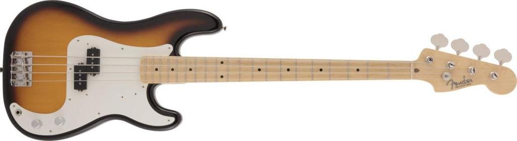 Fender Elektrická baskytara Vyrobeno v Japonsku Traditional 50s Precision Javor Sunburst Bass®, Hmatník, 2-barevný