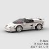MOC Car Speed Countach LP400 500 Racing Technical Vehicle Model Building Block Super Race Rally Sport Brick Christmas Gift City