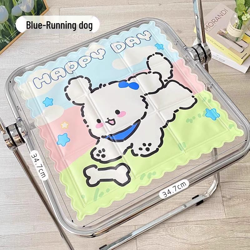 Summer Cartoon Cooling Gel Seat Cushion - Cute Office & Student Ice Pad for Heat Dissipation