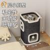 For Cats Tree House Cat Tower with 3-Tier Cozy Caves and All-Season Temperature Control Integrated Vertical Design for Small