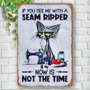 A Retro Cast Iron Poster Featuring a Cat Measuring X Inches Adds a Humorous Touch To Your Wall Decor ItS Perfect for Bo