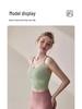 Women's Shockproof Push-Up Strappy Sports Bra - Color Block, Anti-Exposure, Perfect for Spring/Summer Fitness, Running, and Yoga.