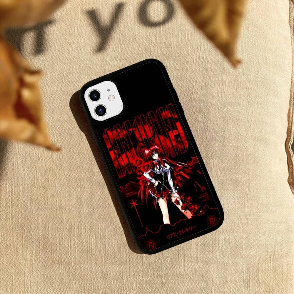DXD Rias Gremory Mobile Cell PC+TPU Phone Case For iPhone 17 16 15 14 PRO MAX 11 12 13 PLUS MINI Cover