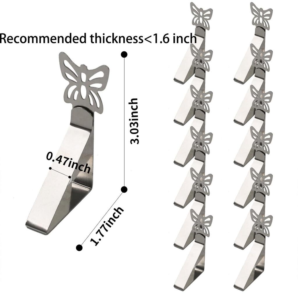 Table Securing Clips Heavy Duty Table Decor Butterfly Clips Decorative Table Fasteners For Restaurants Banquets Buffets