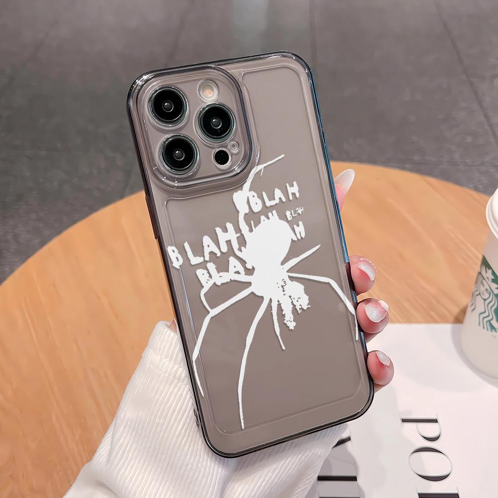 

White Spider Silk Phone Case For iPhone 16 15 14 13 12 11 Pro Max 16E XS XR 7 8 Plus SE2 Shockproof Cover For iPhone 16Pro Max