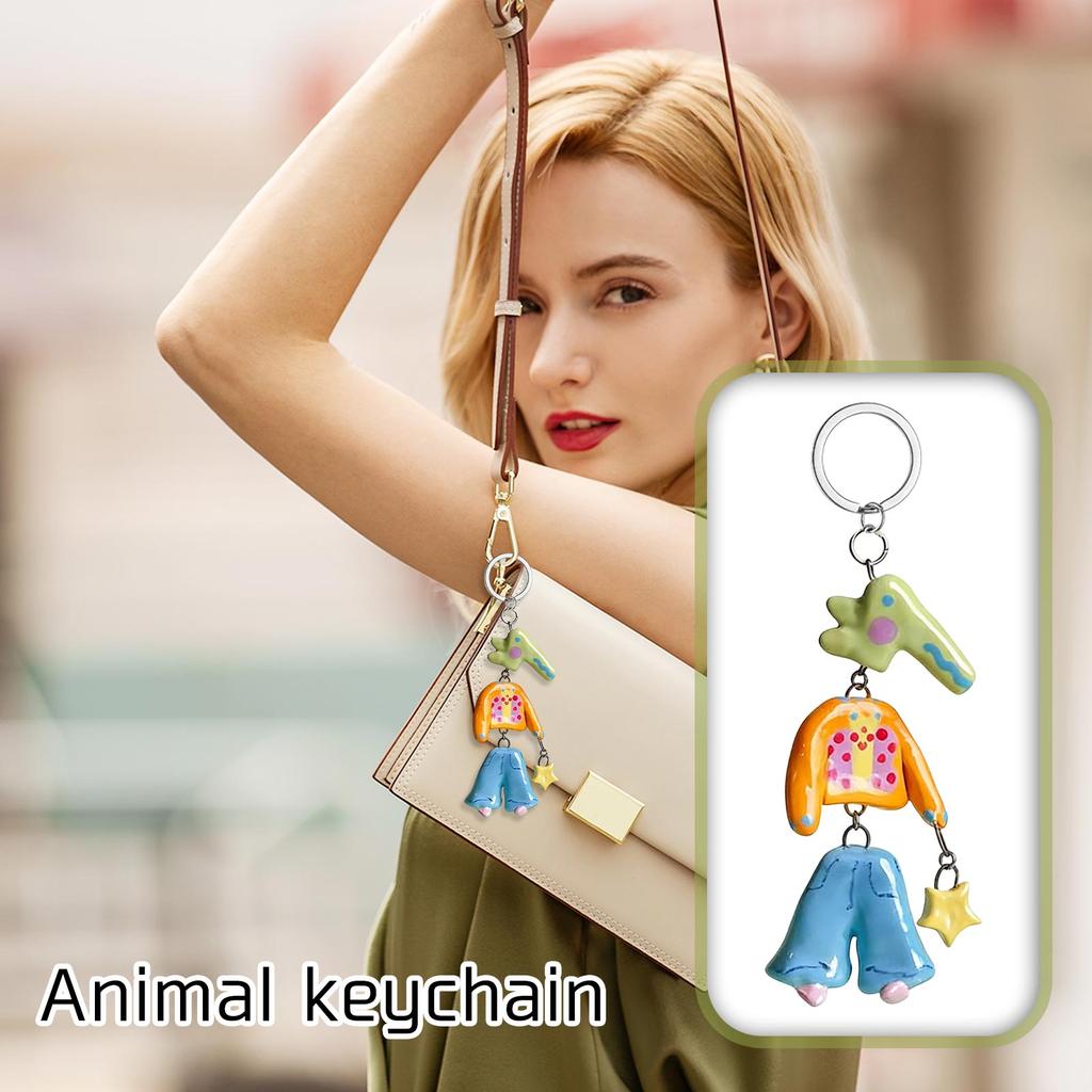 Animal Keychains , Cute Little Animal Keychains, Resin Key Accessories, Suitable For Keys, Bags, And Gifts.
