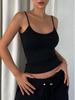 European and American Slim Fit Solid Color Camisole - Hot Girl Fashion