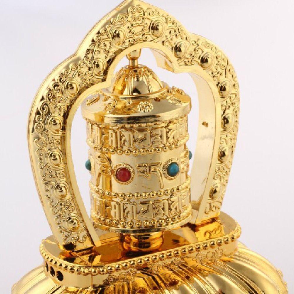 Solar Energy Solar Tibet Prayer Wheel Safety Symbol Tibetan Prayer Wheel  Car Accessories