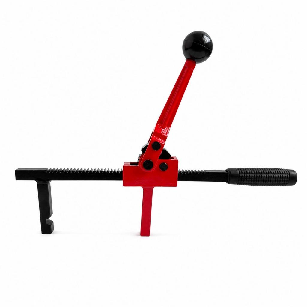 Fence Mesh Tightening Tool with Hooked Jaw Sturdy Toothed Rack Tensioning
