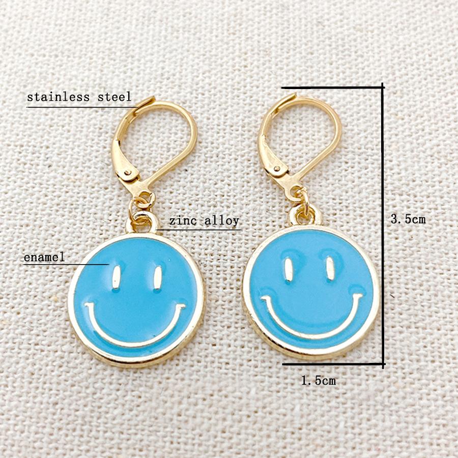 2025 New Fashion Women Christmas Santa Claus Snowman Smiling Face Earrings Women Christmas Party Hanging Dangle Earring Jewelry