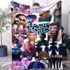 K-POP Huntrix & Saja Boys Flannel Blanket Soft Warm Throw for Sofa Bed Cover Office Nap Cape Travel Camping Anime Fans Kids Gift