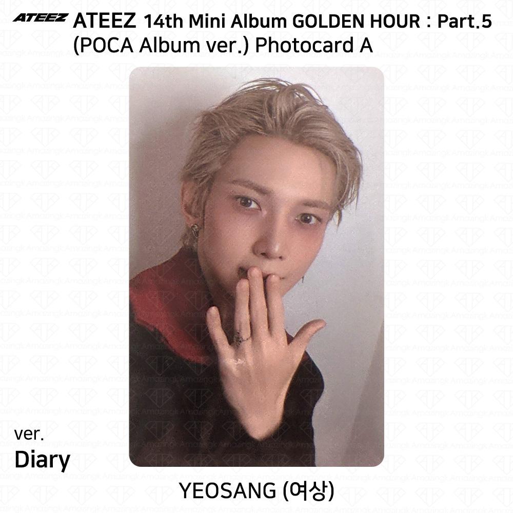 ATEEZ 14° Mini Album Golden Hour Parte.5 Album POCA ver. Photocard DIARY VER