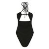 H Family European and American Women's Clothing Dark Function Cross-Halterneck Cut Out Jumpsuit Abstinence Sexy Crop Top Bandeau Sling