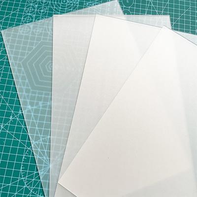 1 Stück Halbtransparente, mattierte Kydex Thermoplastplatte für Messerscheide, Pistolenetui, Herstellungsmaterial - Kydexplatte, Holstermaterial