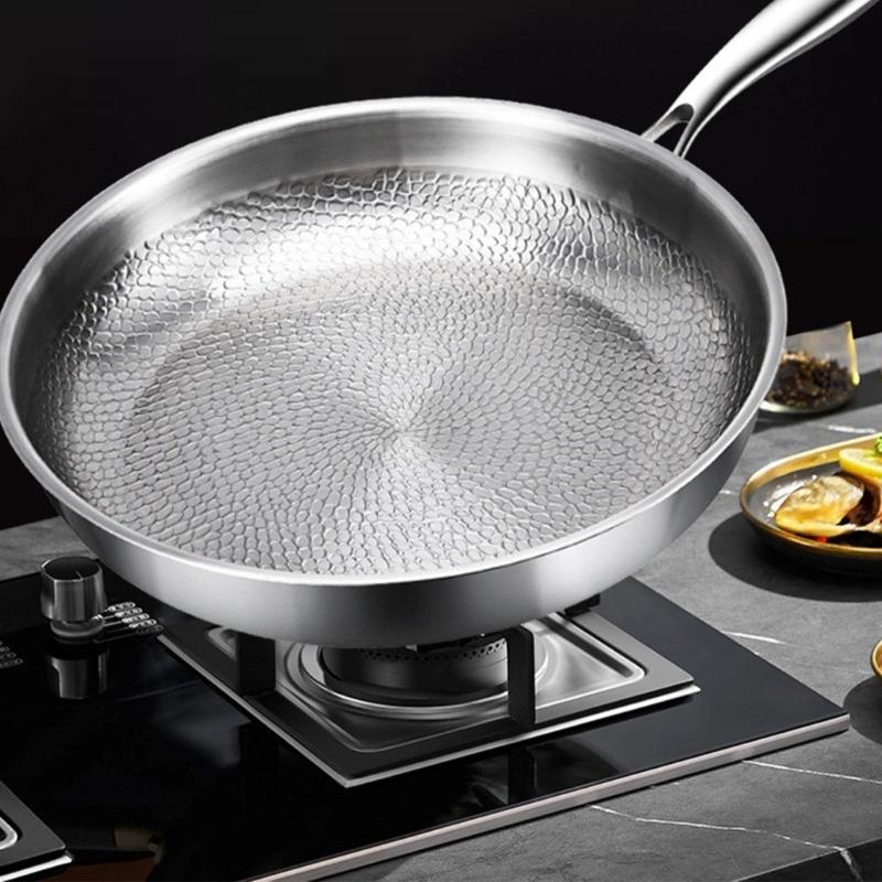 Titaniums Nonstick Frying Cooking Pan Set With Lid And Spatula Scratch Resistant Cookware For Multiple Stovetops