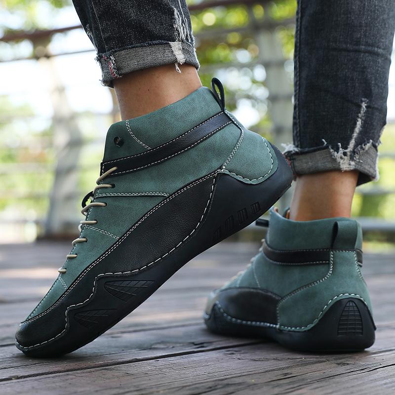 Ankle Boots Designer Luxury Brand Retro Lightweight Shock-absorbing Running Shoes Platform Boots Men Boat Shoe Sneakers
