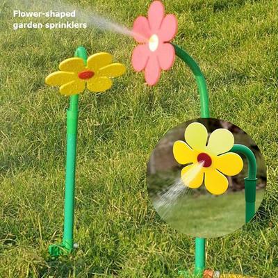 Crazy Daisy Sprinkler 360 Degree Rotating Funny Dancing Daisy Sprinklers Flower Shape Water Spray Toy for Watering Your Garden
